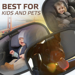 Car Window Sun Shade Pack of 4 - Window Shade for Babies, Passengers, Pets - Side Windshield Mesh Cover for Trucks, Van, Automotive Vehicles