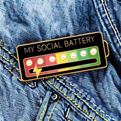 Social Battery Pin