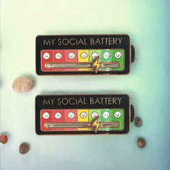 Social Battery Pin