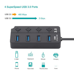 HUB USB 3.0 USB Splitter 2.0