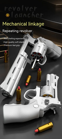 Children's Left-Wheel Soft Bullet Toy Pistol