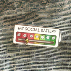 Social Battery Pin