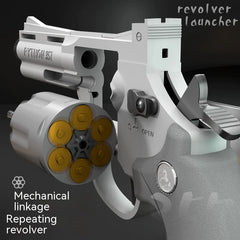 Children's Left-Wheel Soft Bullet Toy Pistol