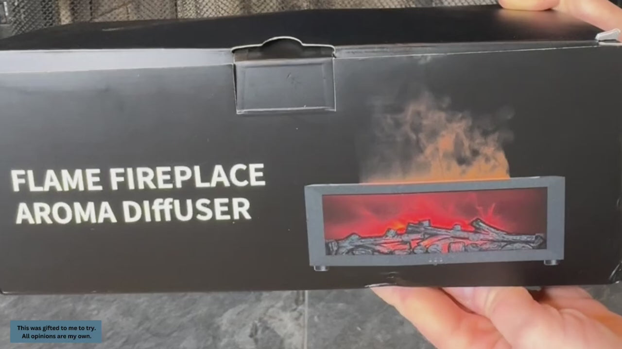 Fireplace Flame Humidifier with Remote & Aromatherapy