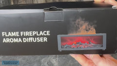 Fireplace Flame Humidifier with Remote & Aromatherapy