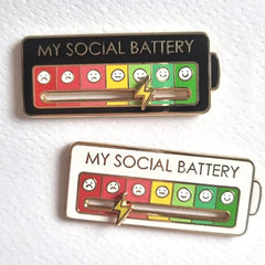 Social Battery Pin