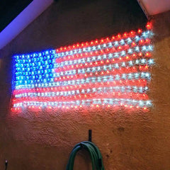 American Flag LED String Lights